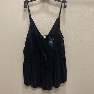 Abercrombie & Fitch Pleated Satin Cami